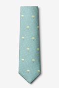 Umbrellas Celadon Tie Photo (1)