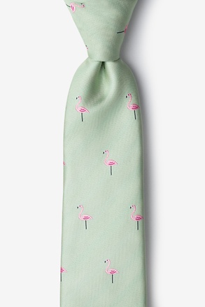 Yard Birds Celadon Tie