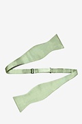 Celadon Green Self-Tie Bow Tie Photo (1)