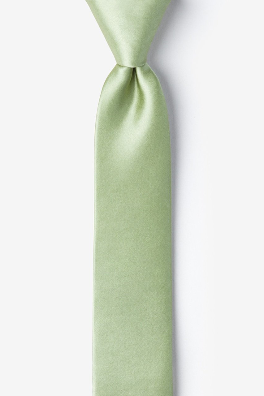 Celadon Green Skinny Tie Photo (0)