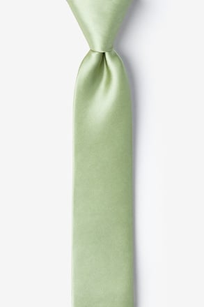 Celadon Green Skinny Tie