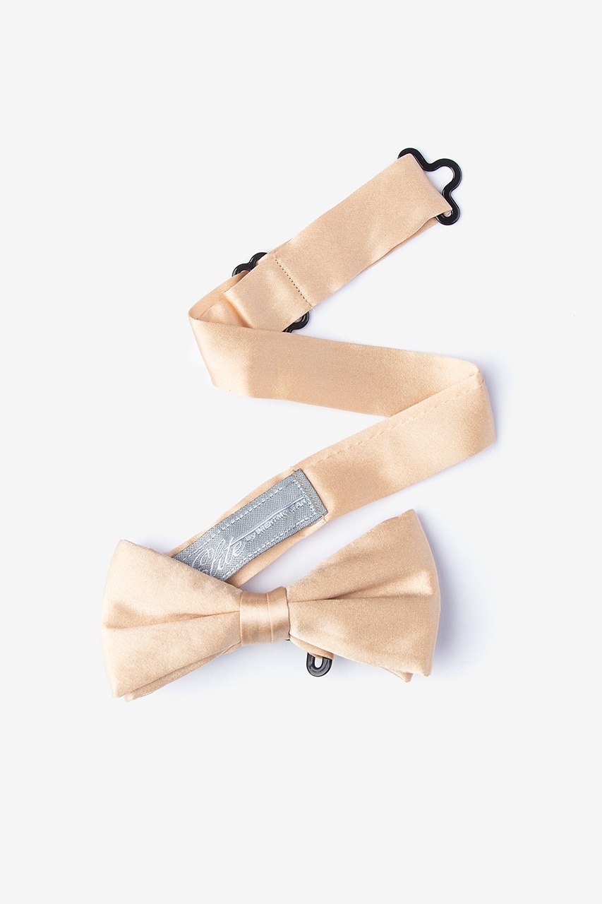 Champagne Silk Champagne Bow Tie For Boys | Elite Solid | Ties.com