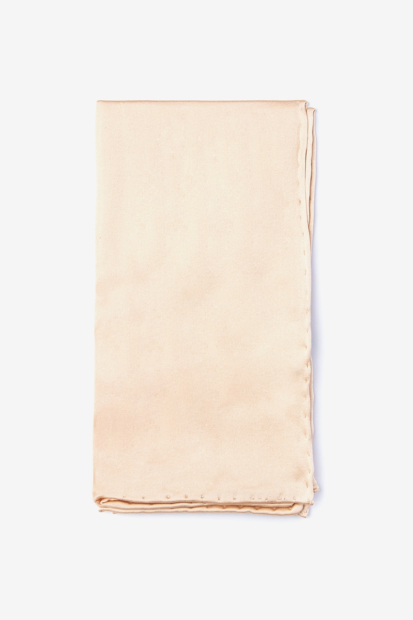 Champagne Silk Champagne Pocket Square | Elite Solid | Ties.com