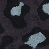 Leopard Print Charcoal Sock