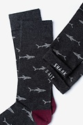 Shark Bait Charcoal Sock Photo (1)
