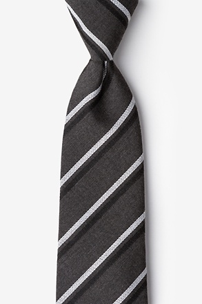 _Beasley Charcoal Extra Long Tie_