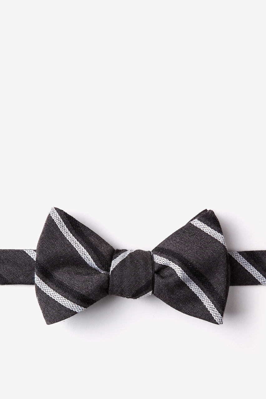 Beasley Charcoal Self-Tie Bow Tie Photo (0)