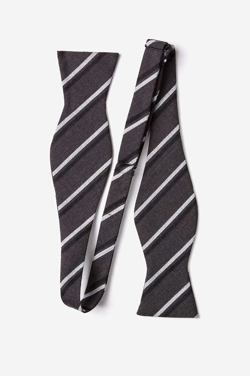 Beasley Charcoal Self-Tie Bow Tie Photo (1)