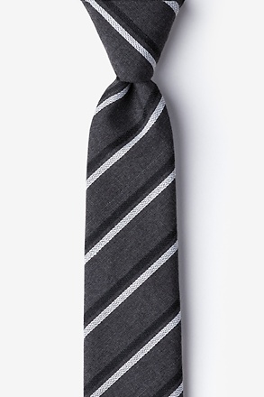 _Beasley Charcoal Skinny Tie_