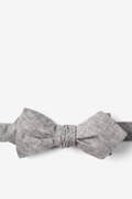 Charcoal Catalina Diamond Tip Bow Tie Photo (0)