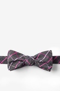 Charcoal Checkers Batwing Bow Tie Photo (0)