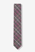 Charcoal Checkers Skinny Tie Photo (1)