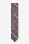 Charcoal Checkers Skinny Tie Photo (1)