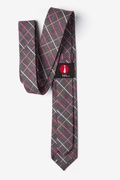 Charcoal Checkers Skinny Tie Photo (2)
