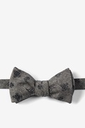 Charcoal Hunter Paisley Self-Tie Bow Tie Photo (0)