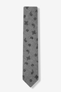 Charcoal Hunter Paisley Skinny Tie Photo (1)