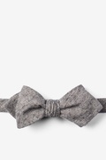 Charcoal Molly Diamond Tip Bow Tie Photo (0)