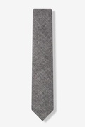 Charcoal Simplicity Speckle Skinny Tie Photo (0)