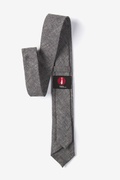 Charcoal Simplicity Speckle Skinny Tie Photo (1)