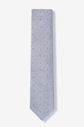 Charcoal Warner Cotton Polka Dots Skinny Tie Photo (1)