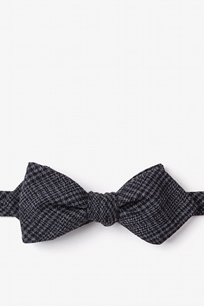 Cottonwood Charcoal Diamond Tip Bow Tie