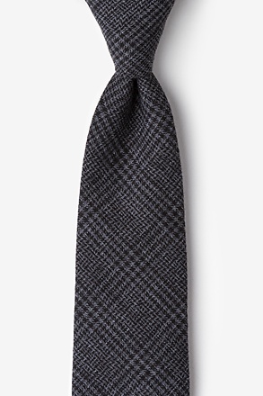 _Cottonwood Charcoal Extra Long Tie_