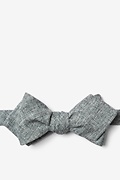 Galveston Charcoal Diamond Tip Bow Tie Photo (0)