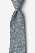 Galveston Charcoal Extra Long Tie Photo (0)