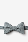 Galveston Charcoal Self-Tie Bow Tie Photo (0)