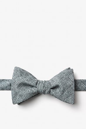 Galveston Charcoal Self-Tie Bow Tie