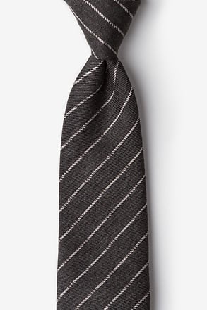 Glenn Heights Charcoal Extra Long Tie