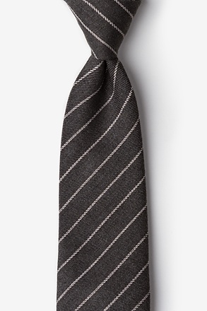 _Glenn Heights Charcoal Extra Long Tie_