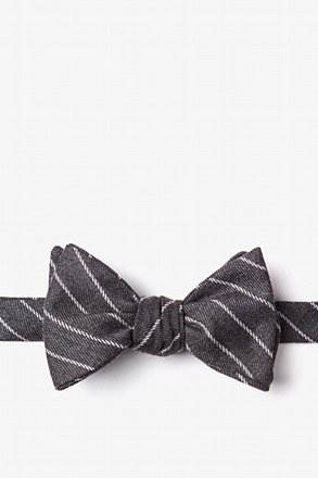 Glenn Heights Charcoal Self-Tie Bow Tie