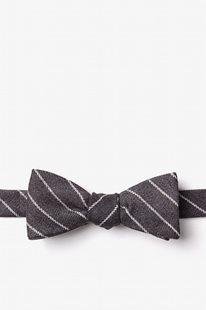 _Glenn Heights Charcoal Skinny Bow Tie_