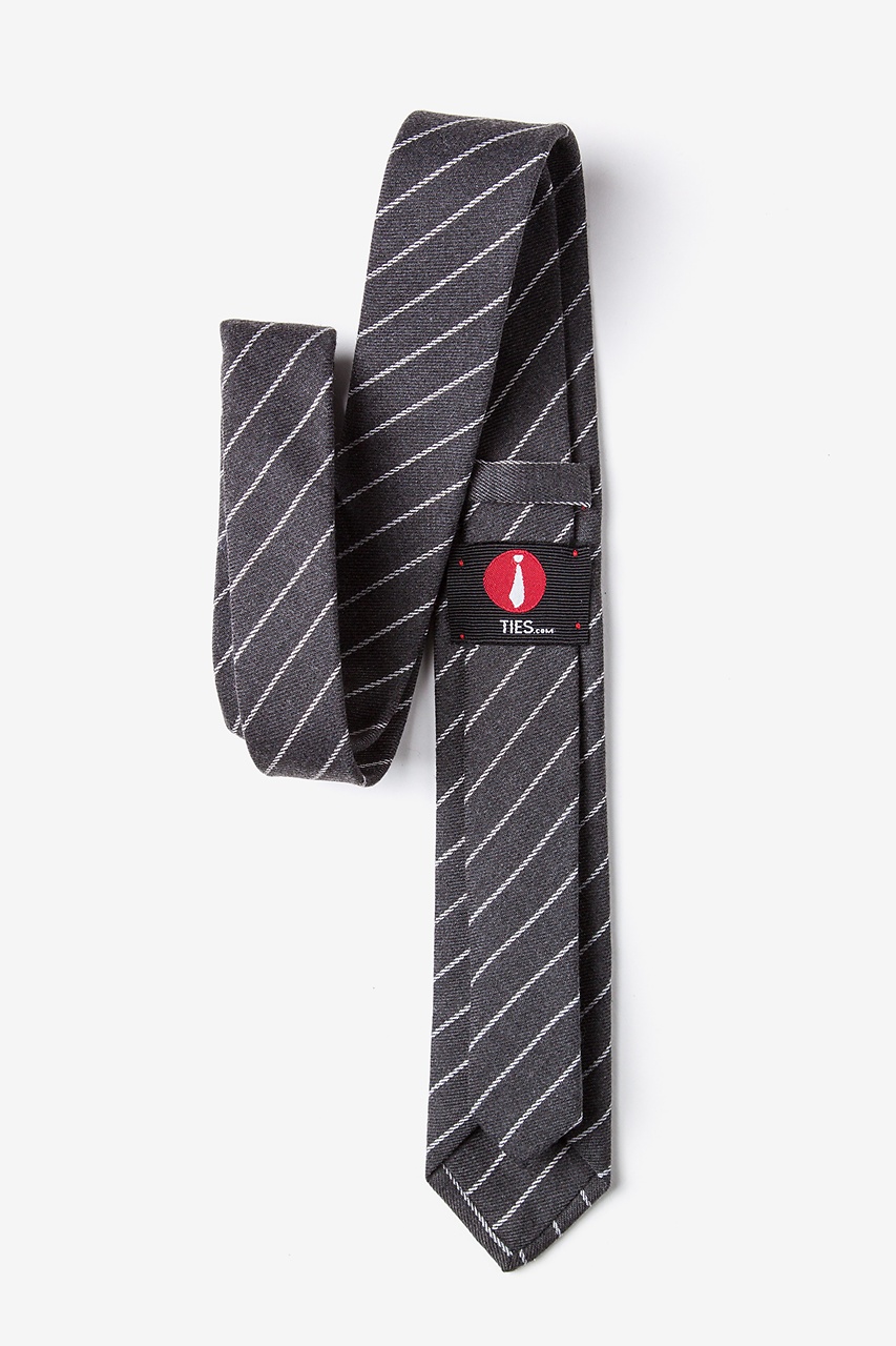 Glenn Heights Charcoal Skinny Tie Photo (2)