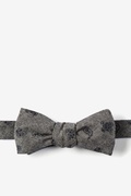 Hunter Paisley Charcoal Batwing Bow Tie Photo (0)