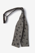 Hunter Paisley Charcoal Batwing Bow Tie Photo (1)