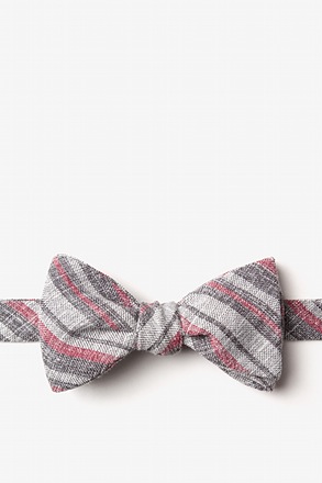 Katy Charcoal Self-Tie Bow Tie