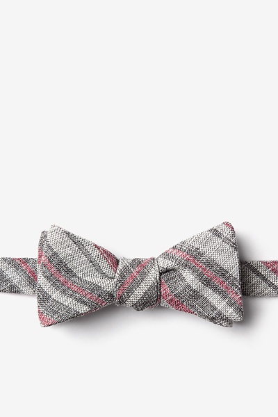 Charcoal Cotton Katy Skinny Bow Tie