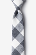 Kent Charcoal Skinny Tie Photo (0)