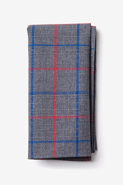 Charcoal Cotton Maricopa Pocket Square