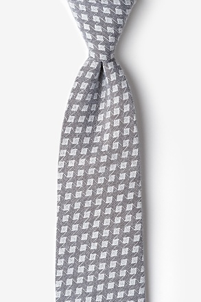 _Poway Charcoal Extra Long Tie_