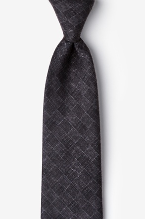 Prescott Charcoal Extra Long Tie