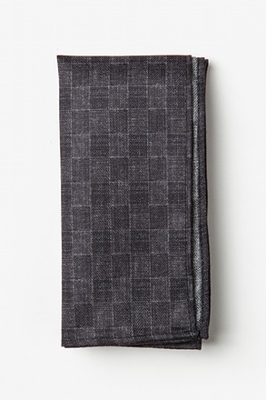 Prescott Charcoal Pocket Square