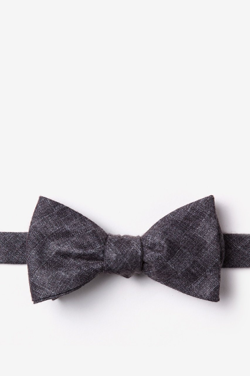 Prescott Charcoal Self-Tie Bow Tie Photo (0)