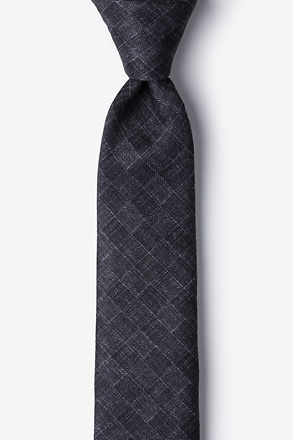 Prescott Charcoal Skinny Tie