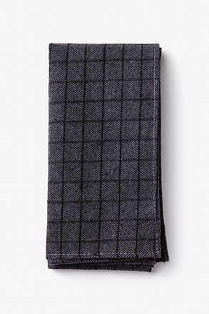 _San Luis Charcoal Pocket Square_