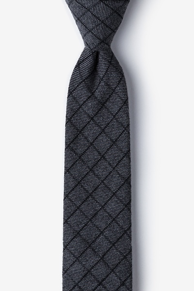 Charcoal Cotton San Luis Skinny Tie