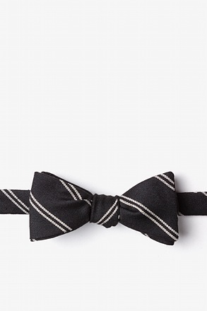 _Seagoville Charcoal Skinny Bow Tie_
