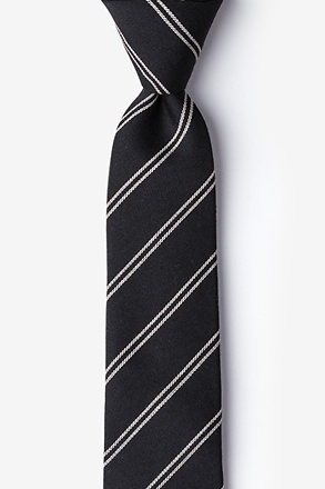 _Seagoville Charcoal Skinny Tie_